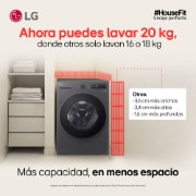 Housefit LG WO20EGNTS6P ahora puedes lavar 20kg
